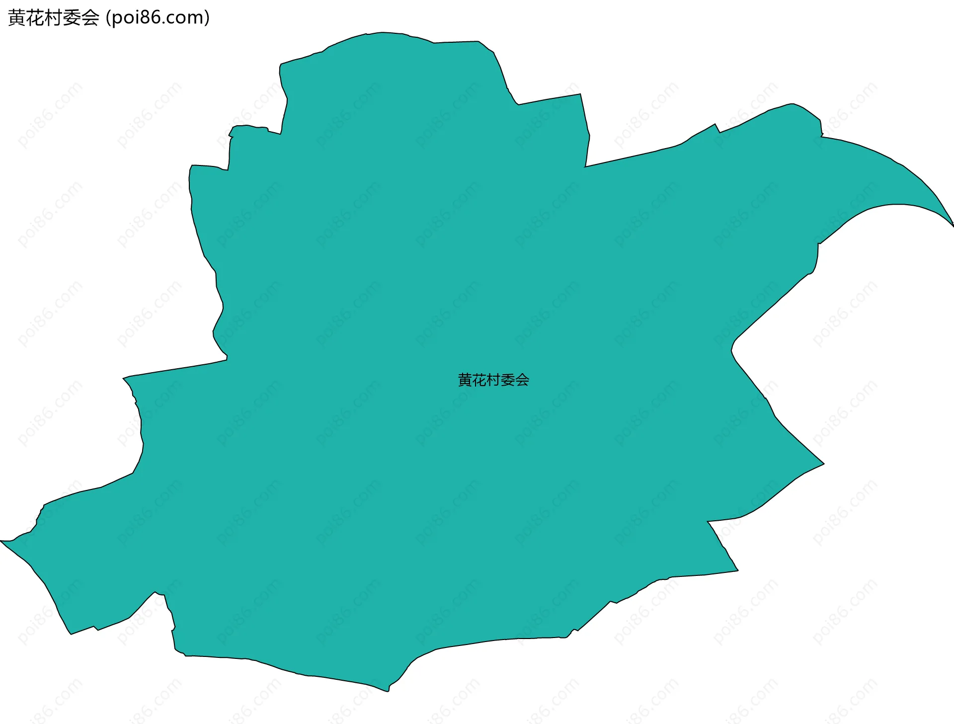 黄花村委会边界地图