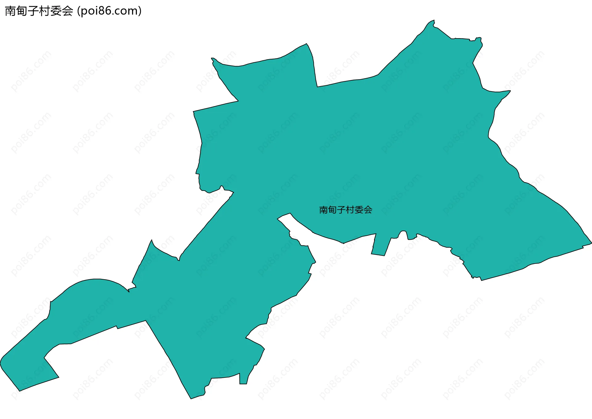 南甸子村委会边界地图