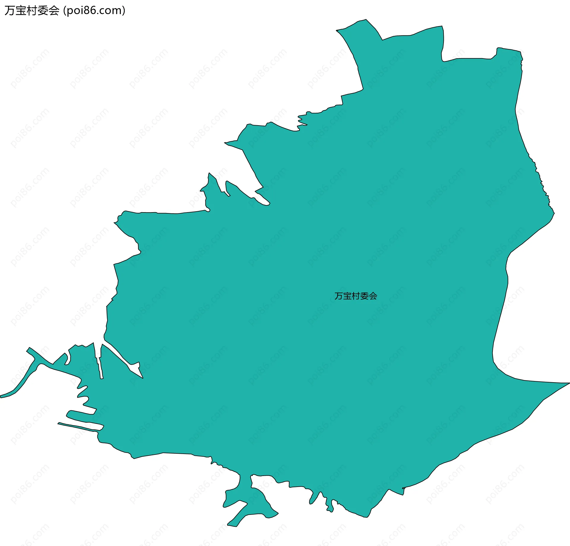 万宝村委会边界地图