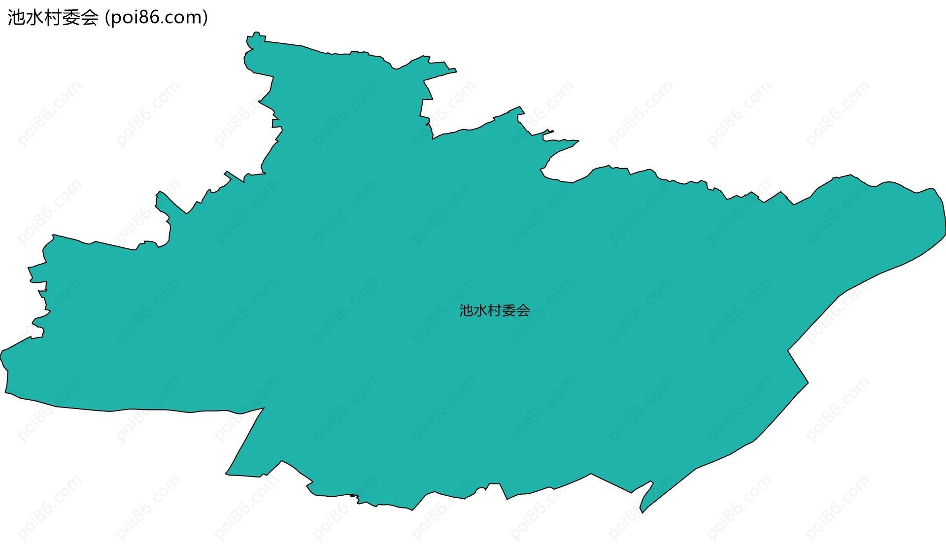 池水村委会边界地图