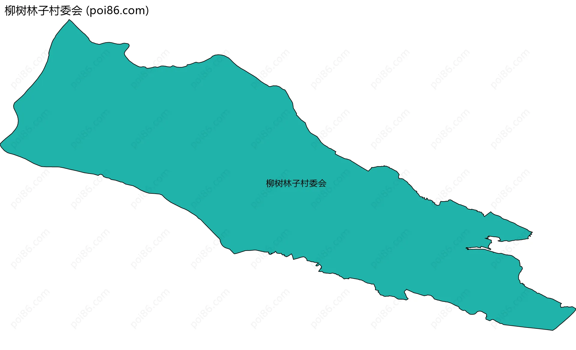柳树林子村委会边界地图