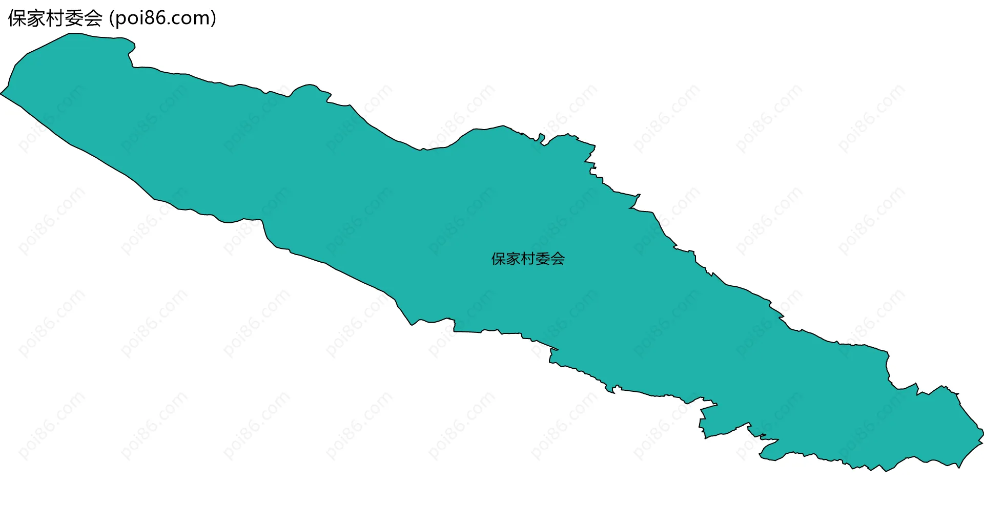 保家村委会边界地图
