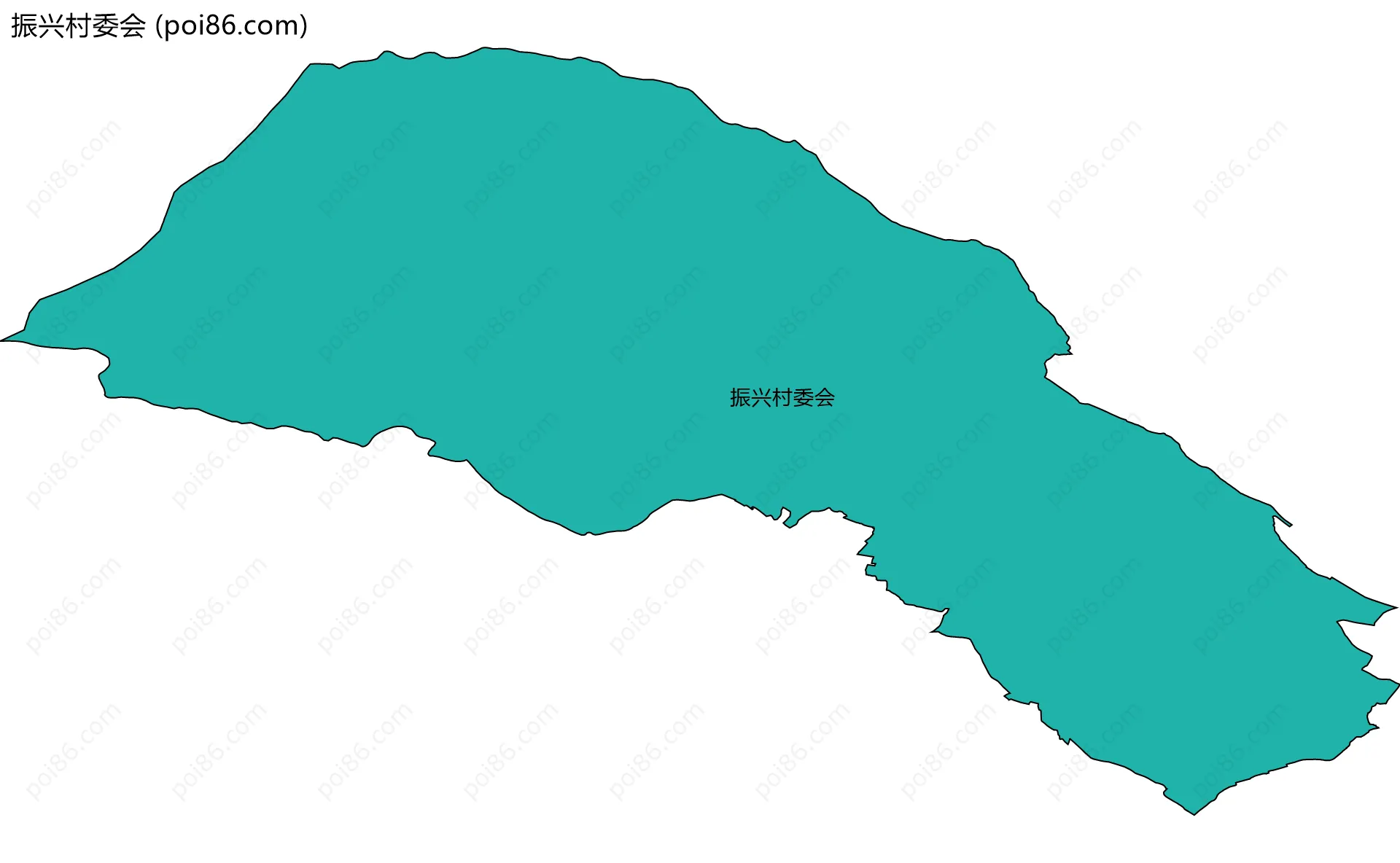 振兴村委会边界地图