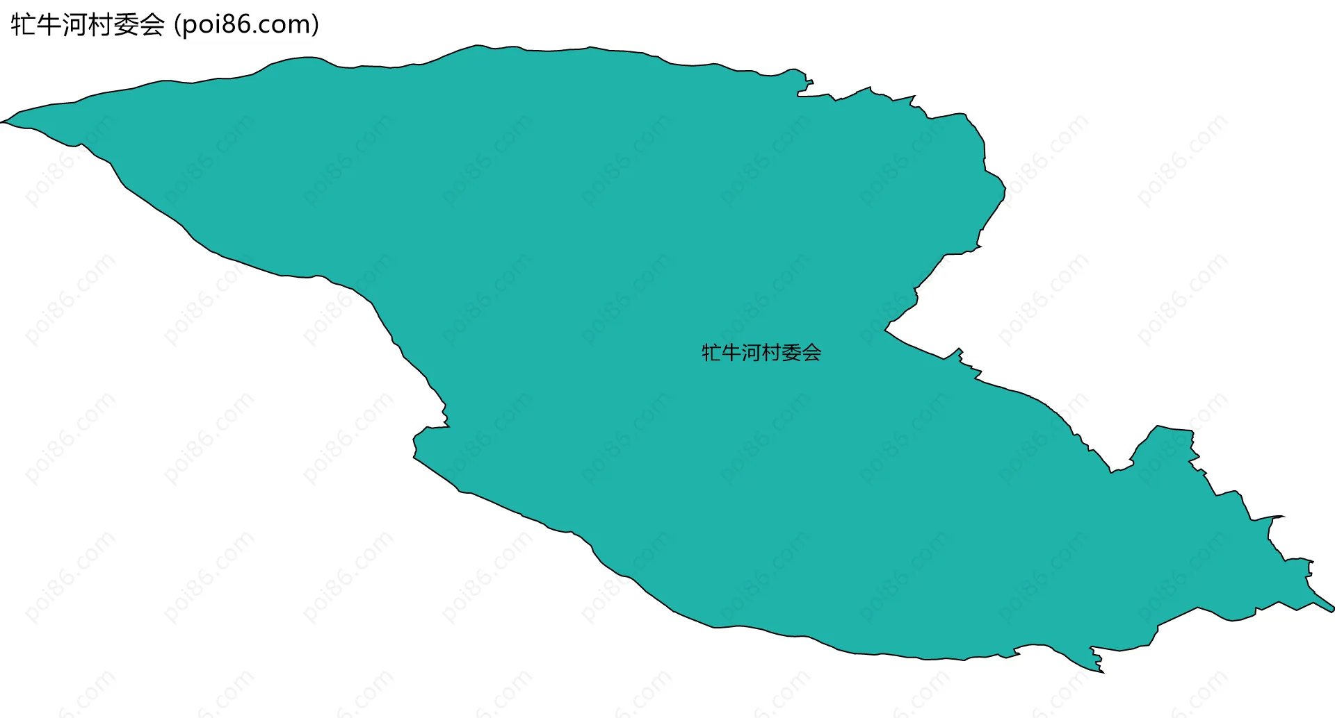 牤牛河村委会边界地图