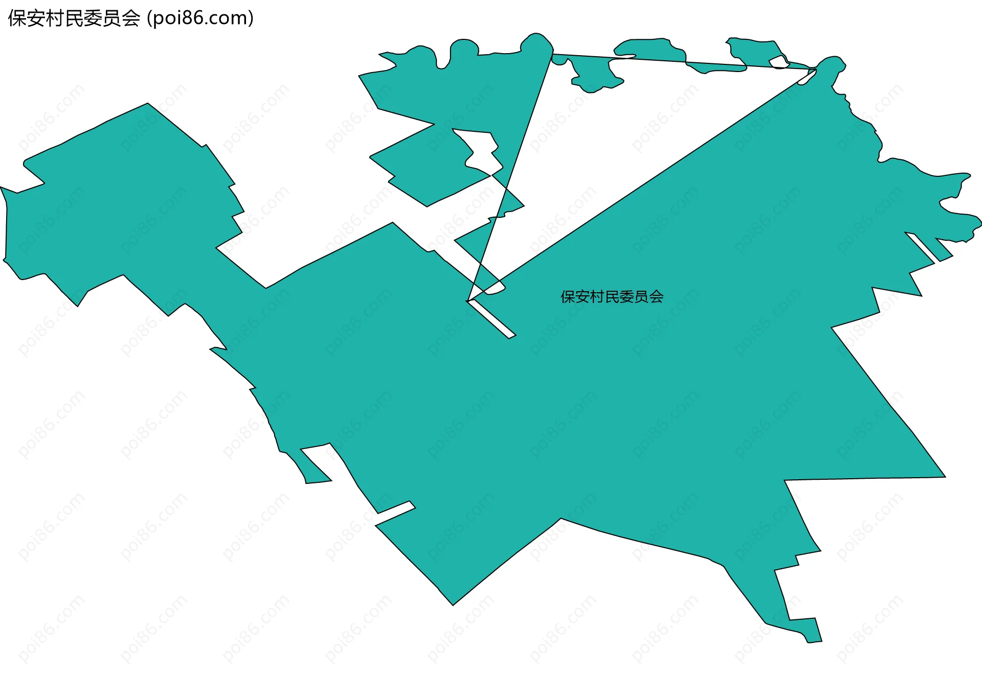 保安村民委员会边界地图
