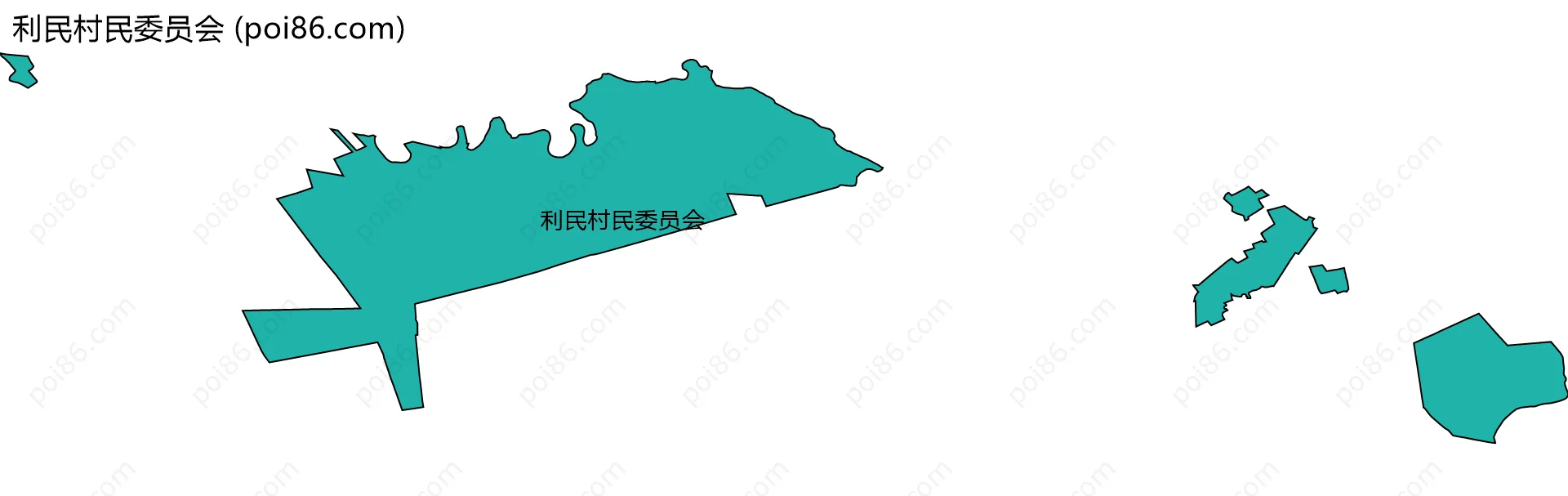 利民村民委员会边界地图