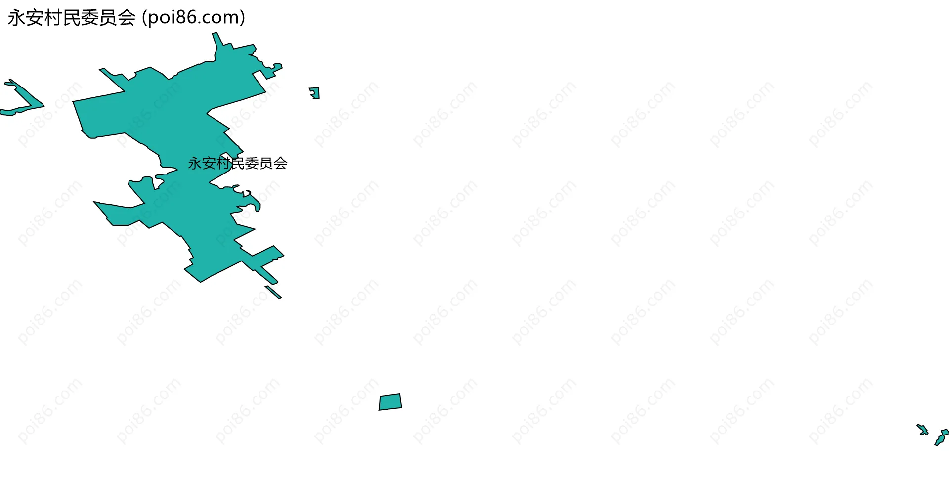 永安村民委员会边界地图