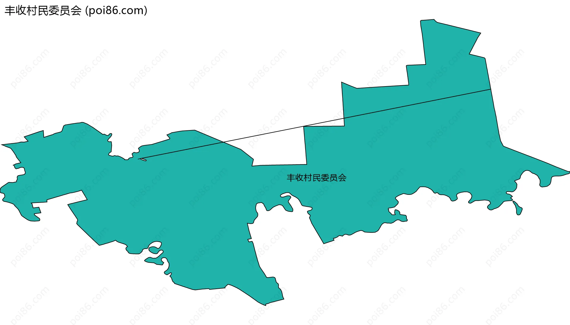 丰收村民委员会边界地图