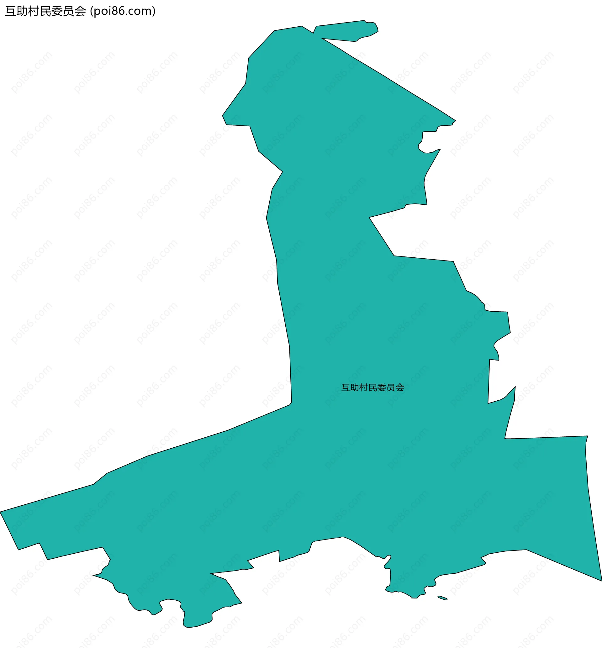 互助村民委员会边界地图