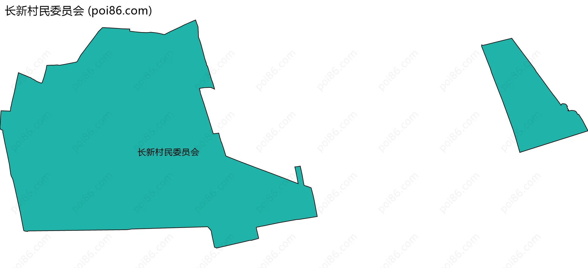 长新村民委员会边界地图