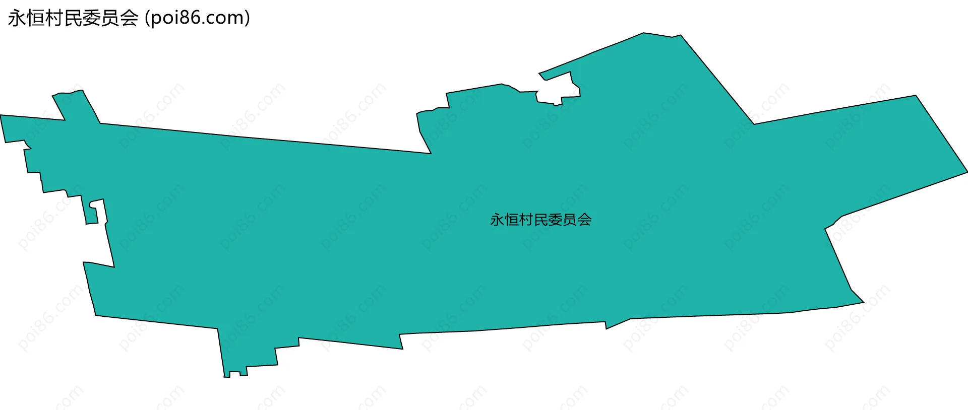 永恒村民委员会边界地图