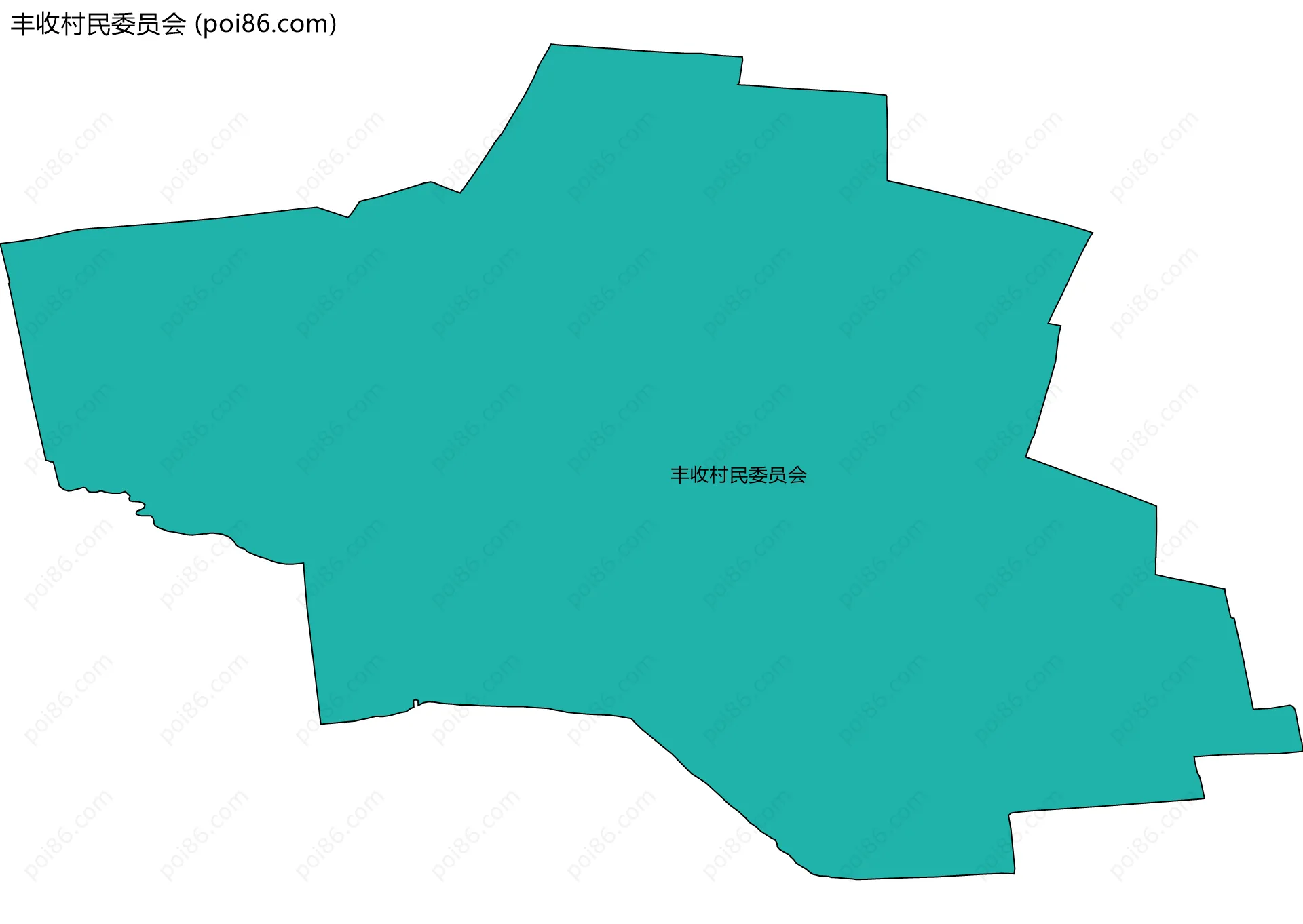 丰收村民委员会边界地图
