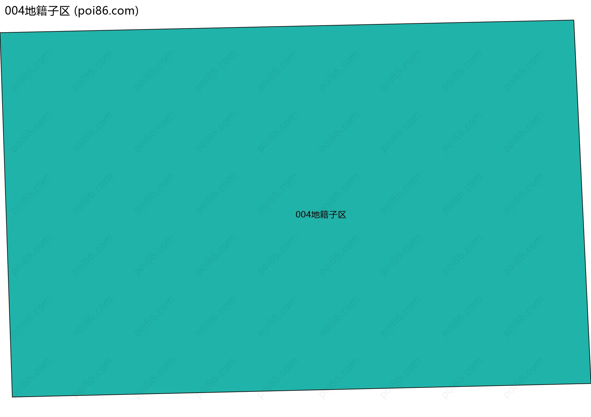 004地籍子区边界地图