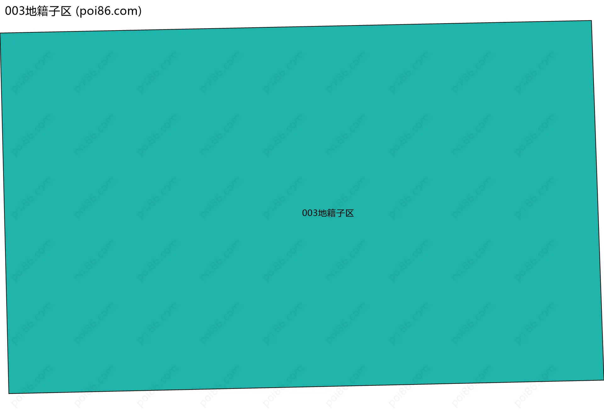 003地籍子区边界地图