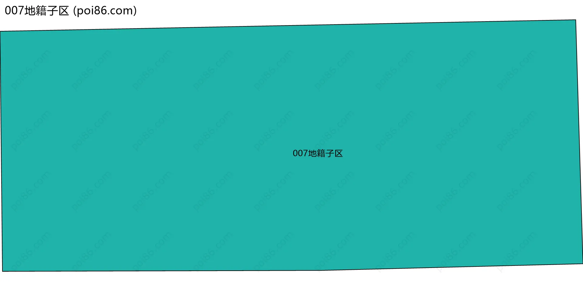 007地籍子区边界地图