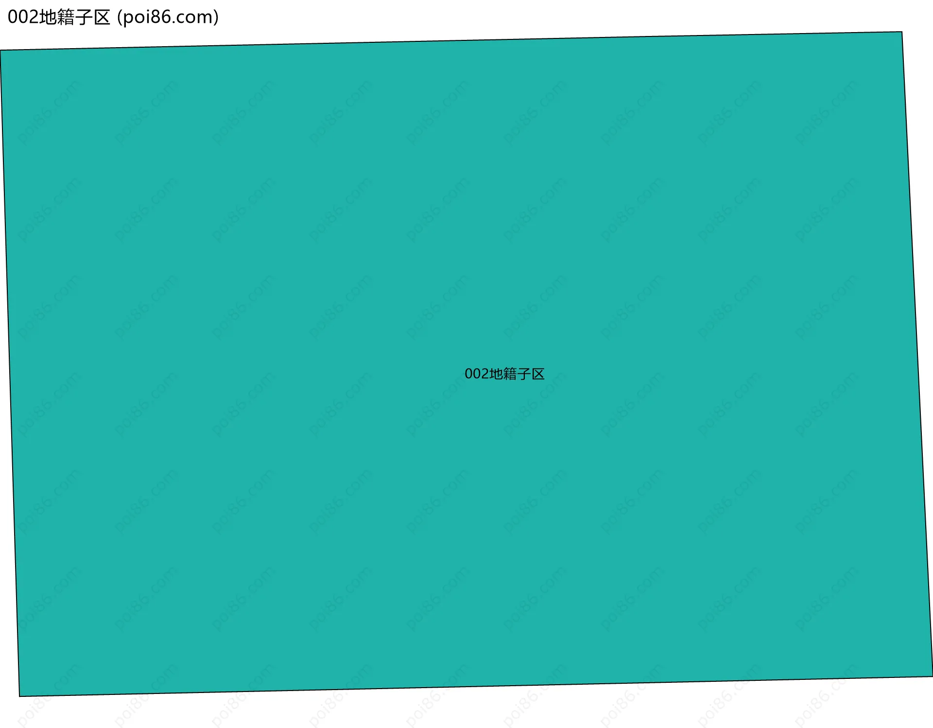 002地籍子区边界地图