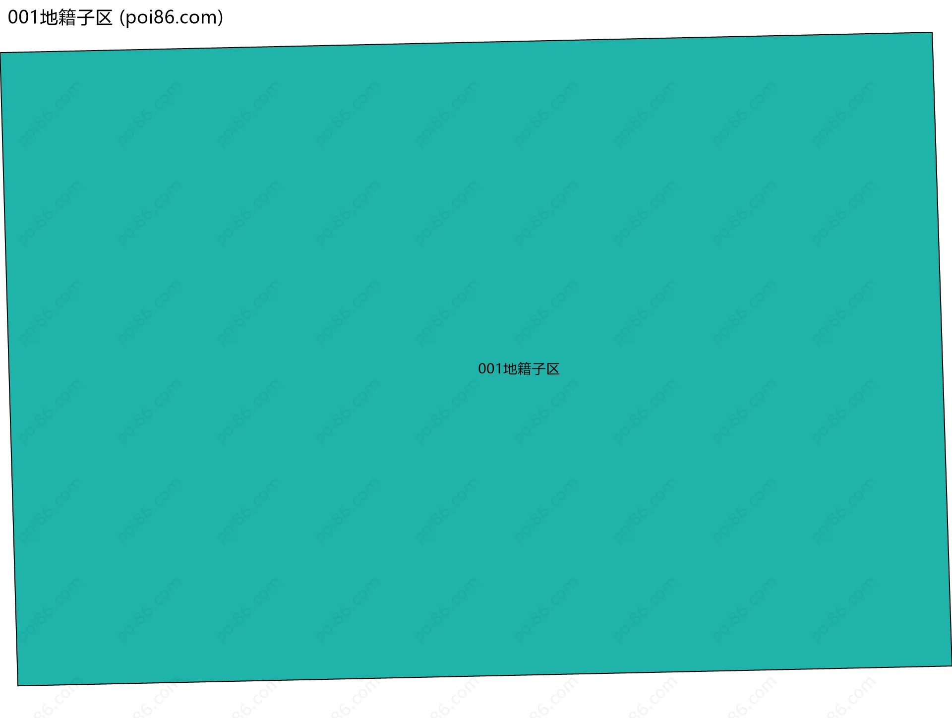 001地籍子区边界地图