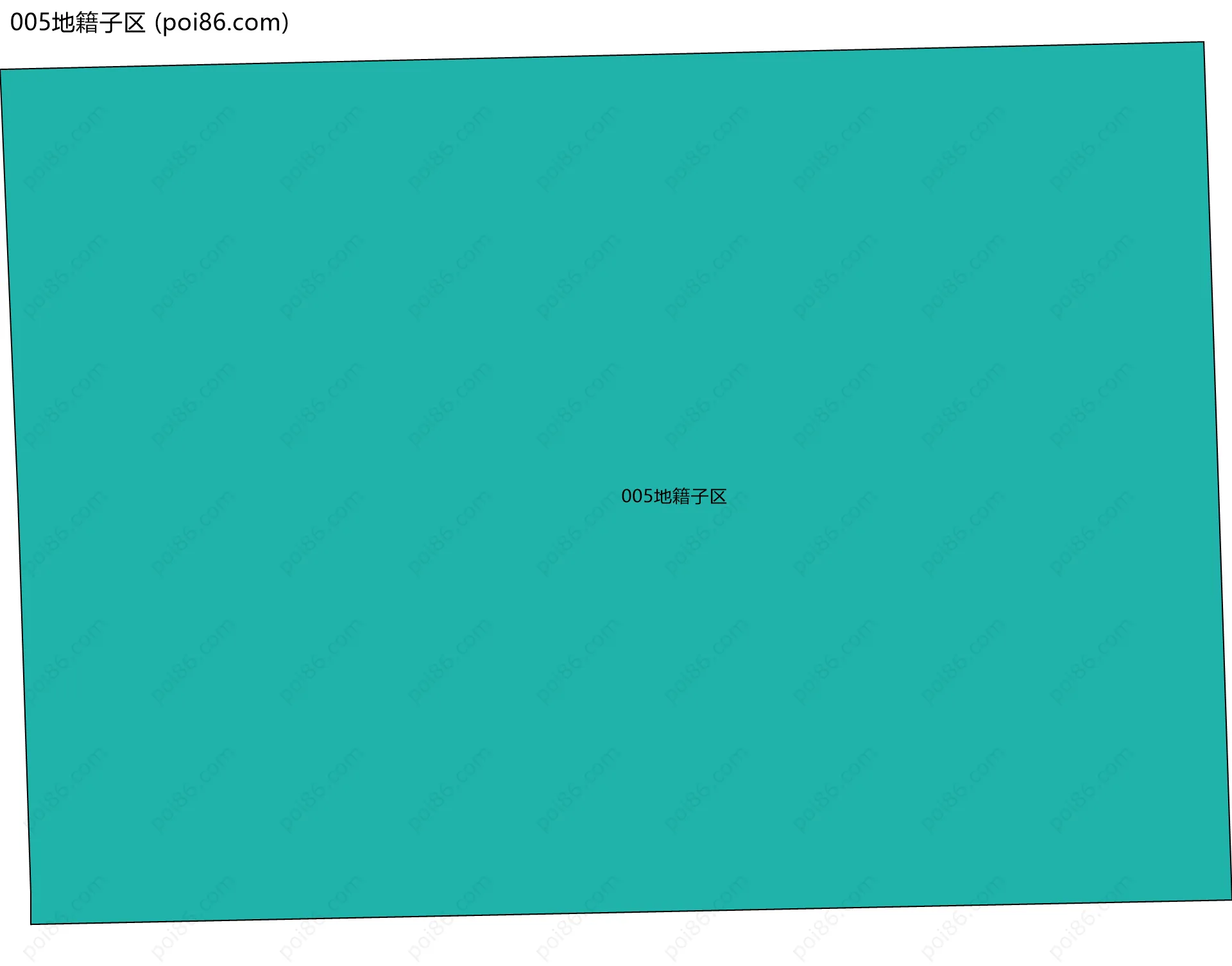 005地籍子区边界地图