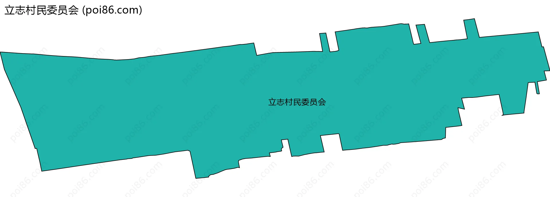 立志村民委员会边界地图