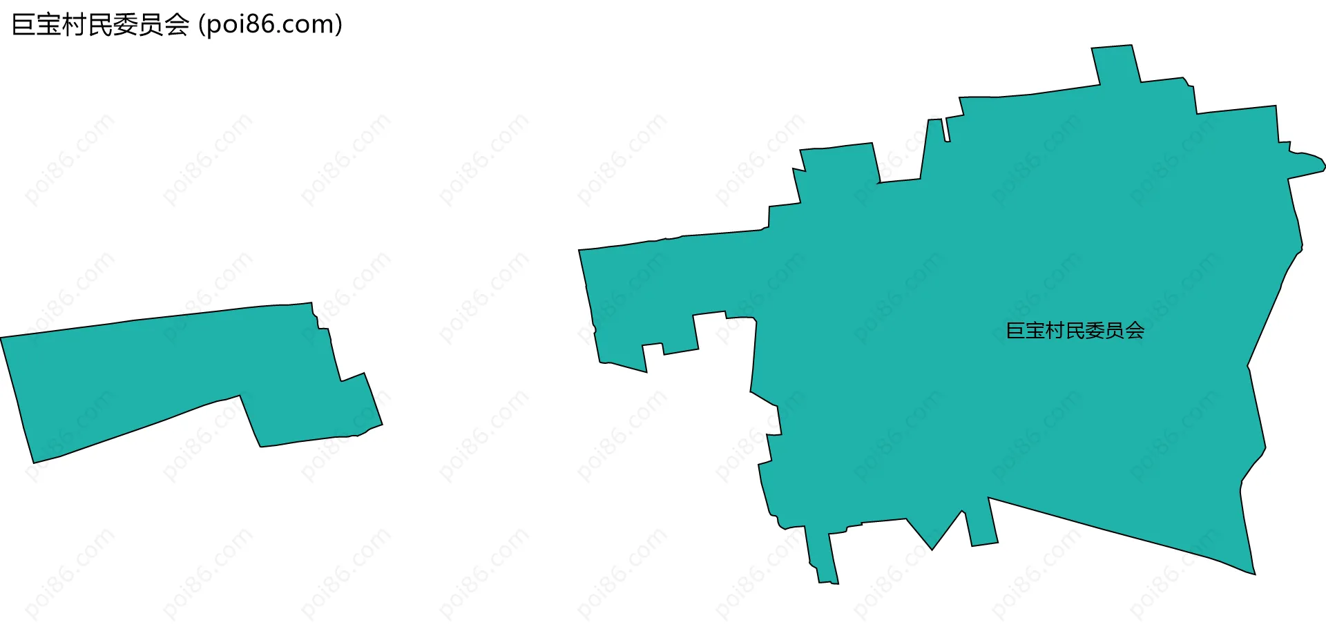 巨宝村民委员会边界地图