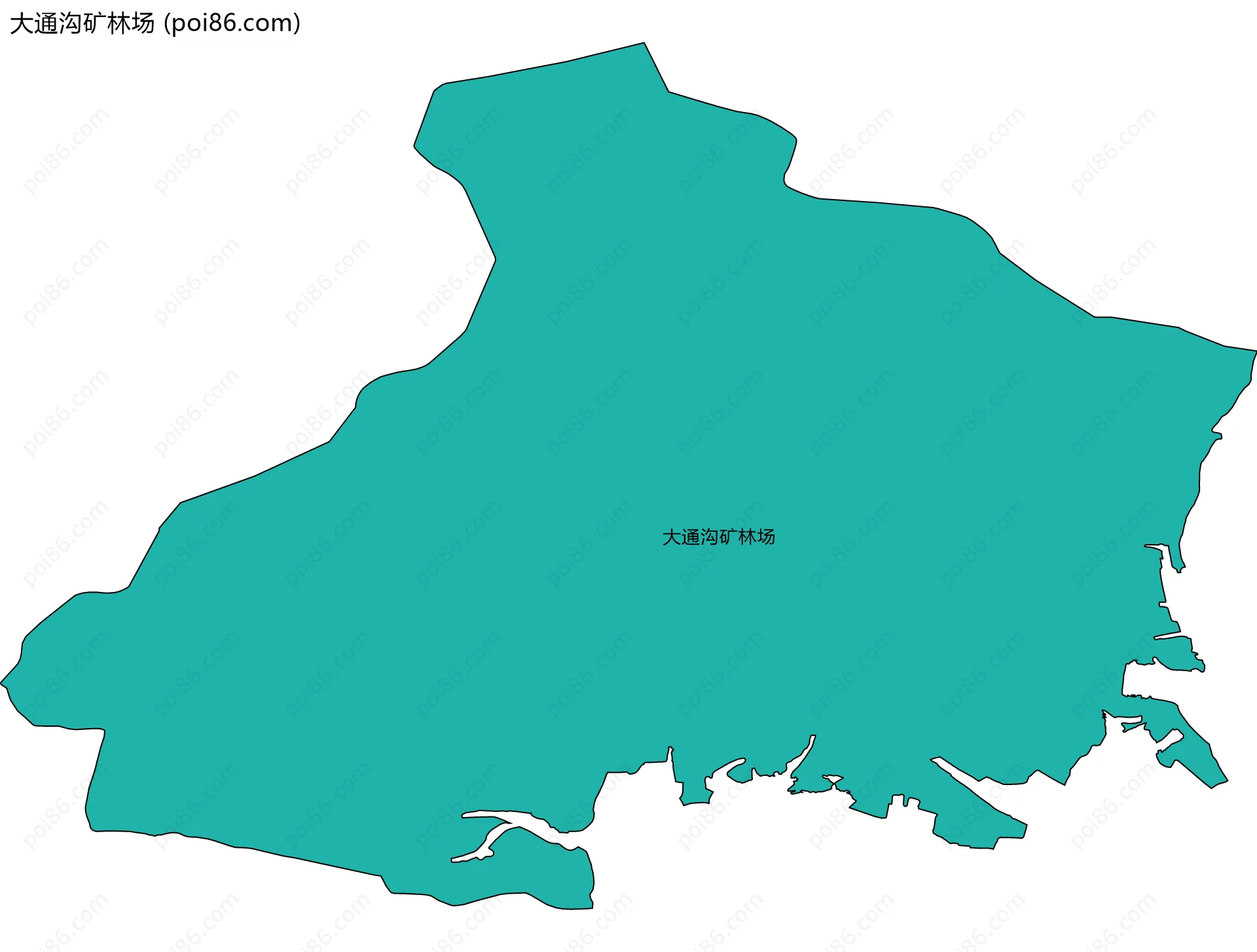 大通沟矿林场边界地图