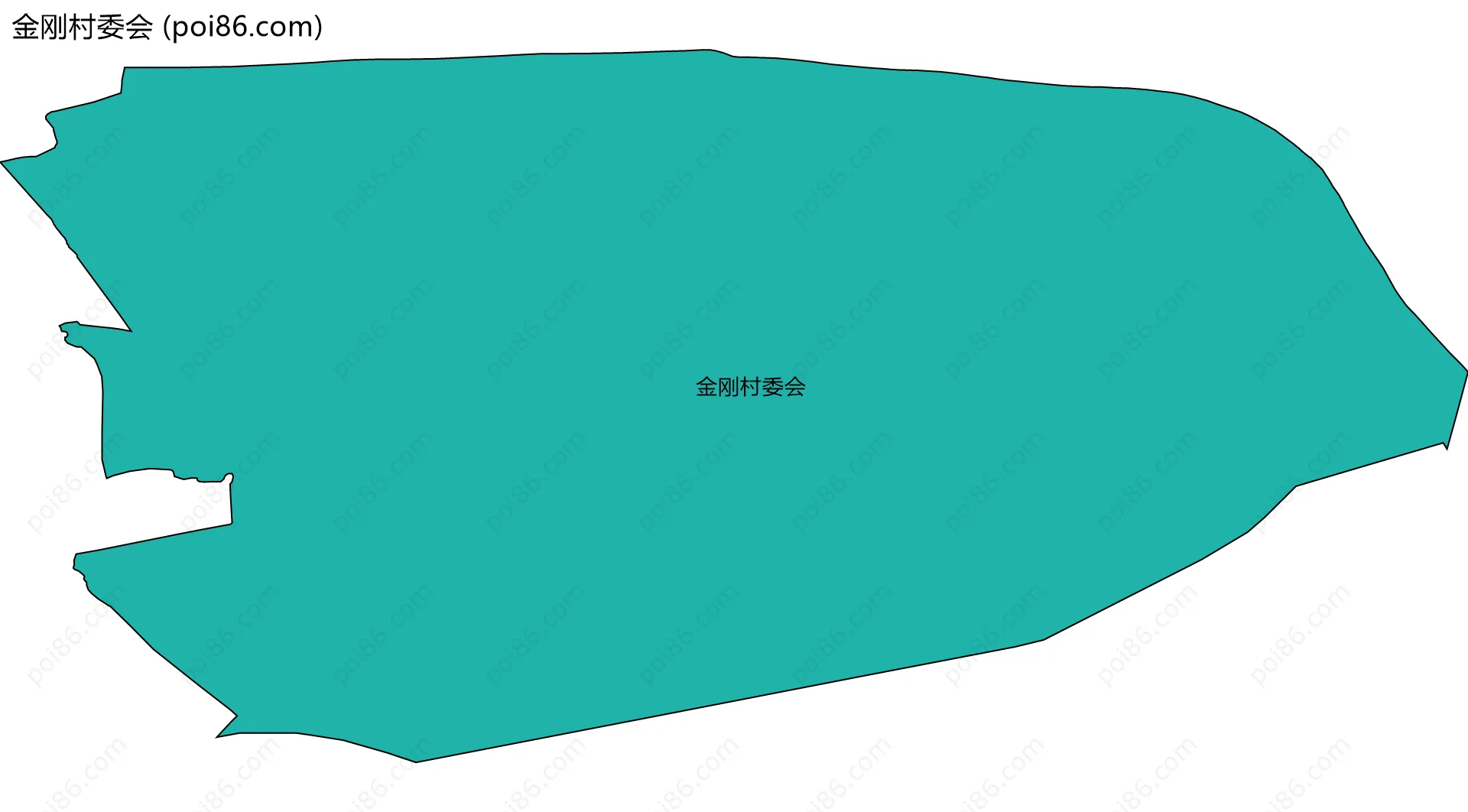 金刚村委会边界地图