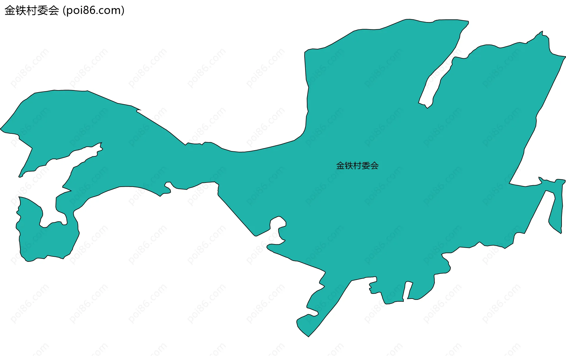 金铁村委会边界地图