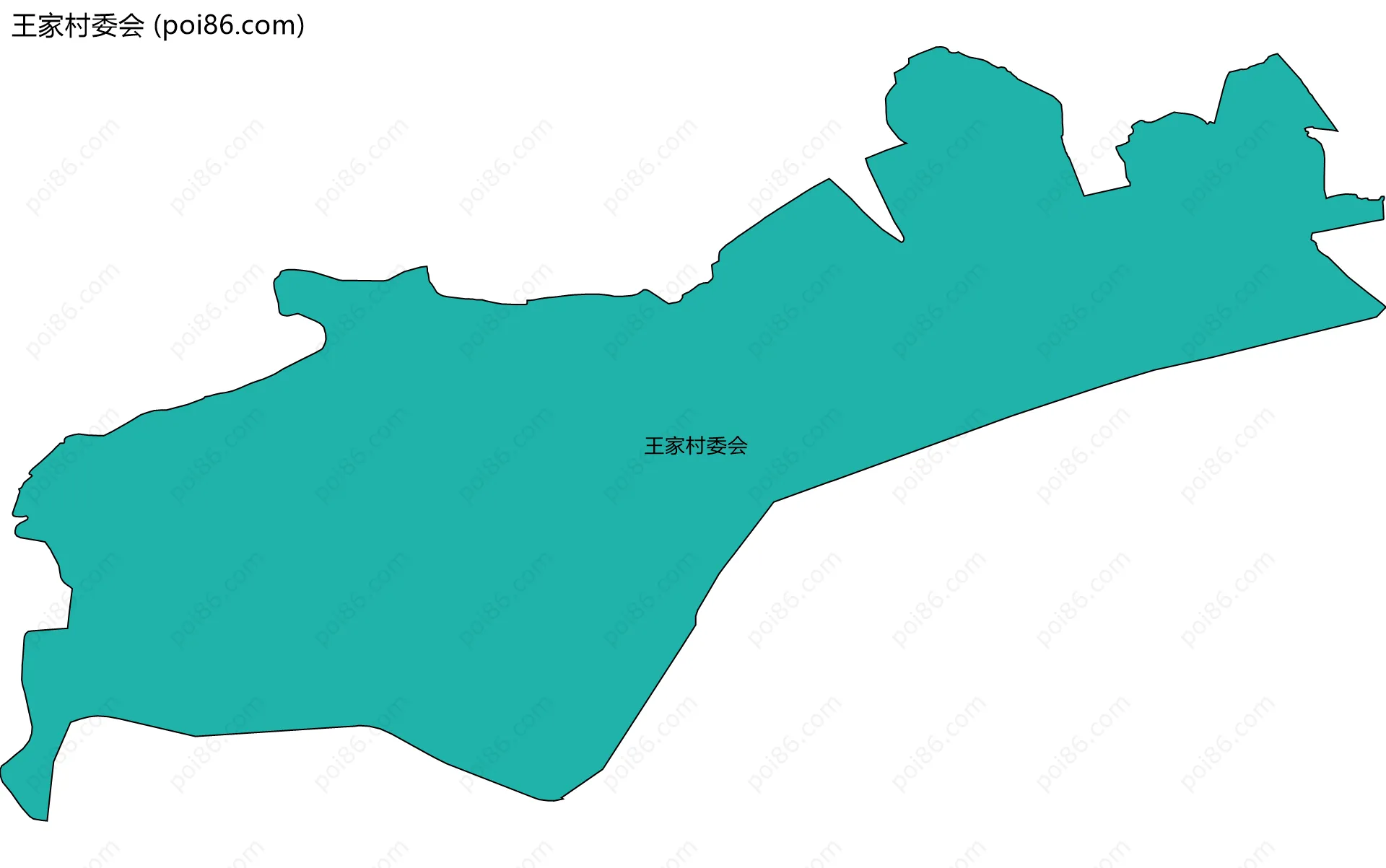 王家村委会边界地图