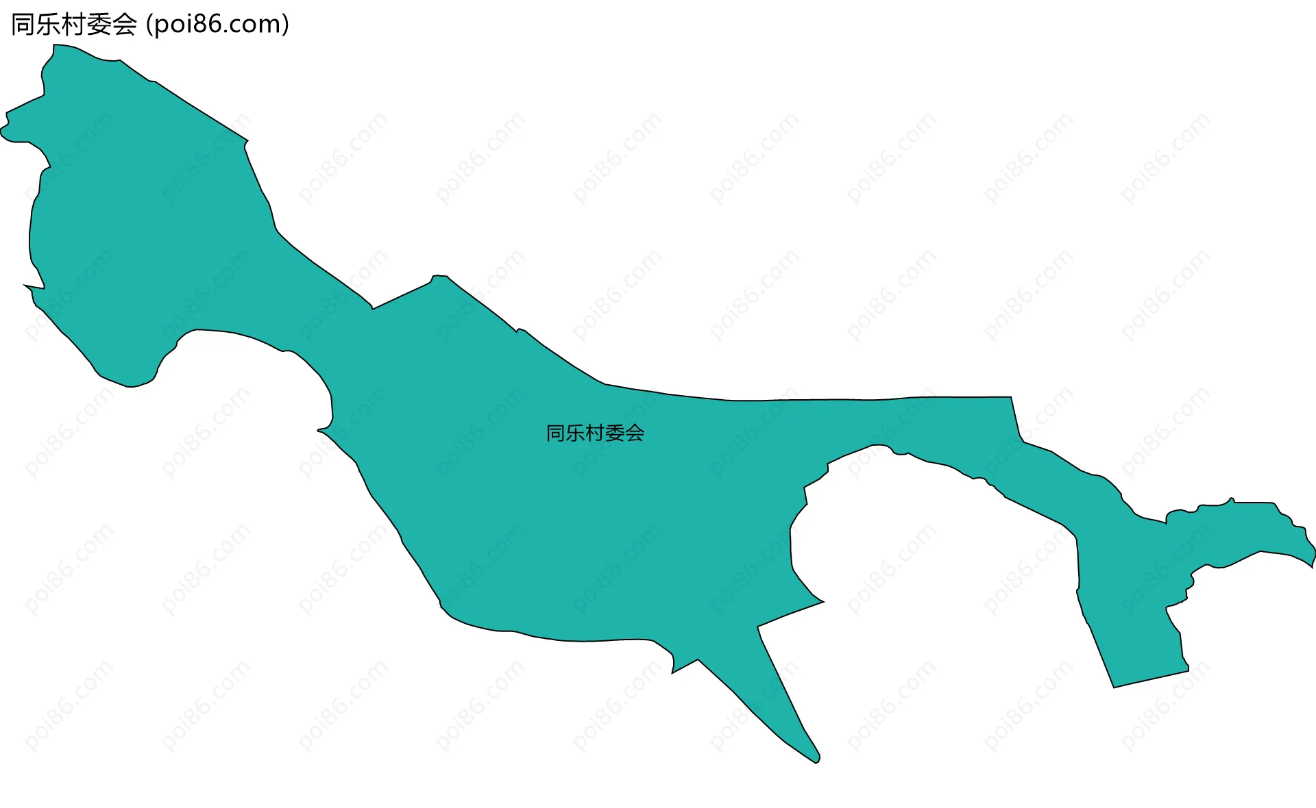 同乐村委会边界地图