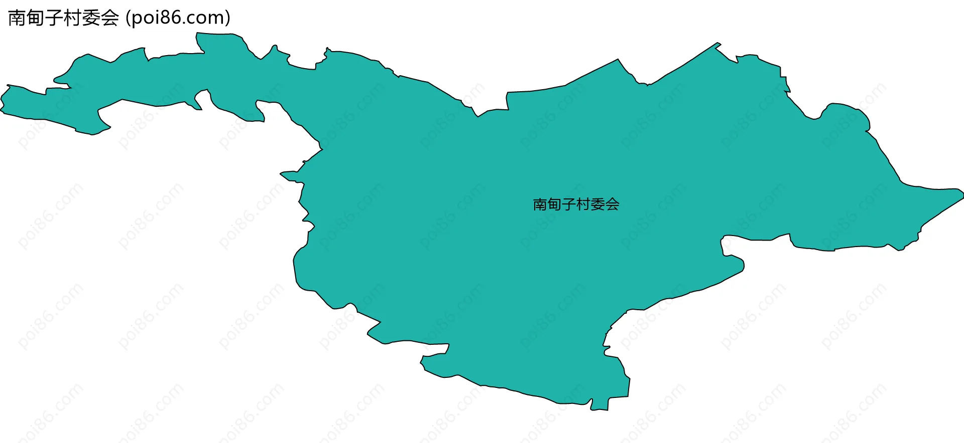 南甸子村委会边界地图