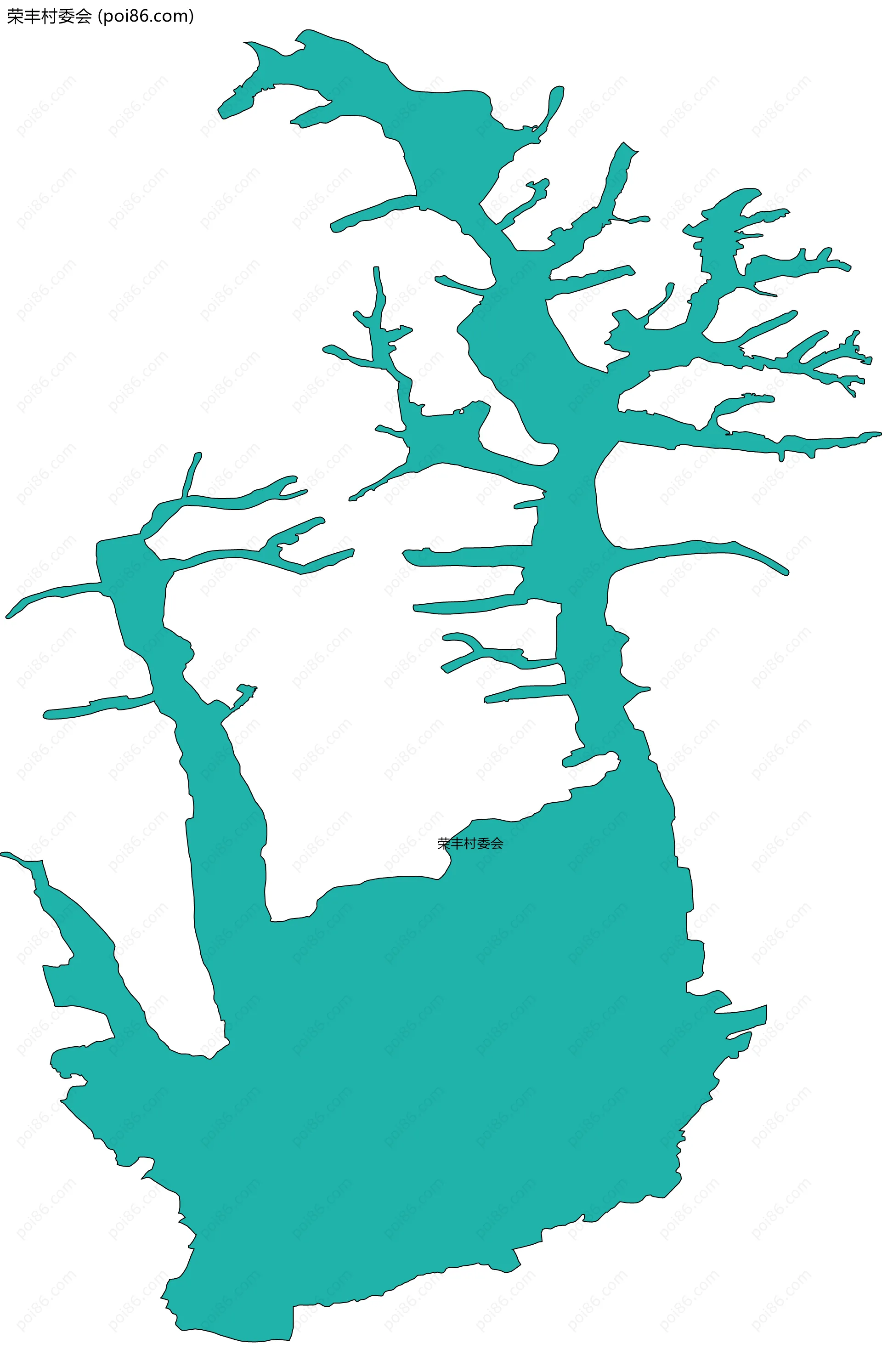 荣丰村委会边界地图