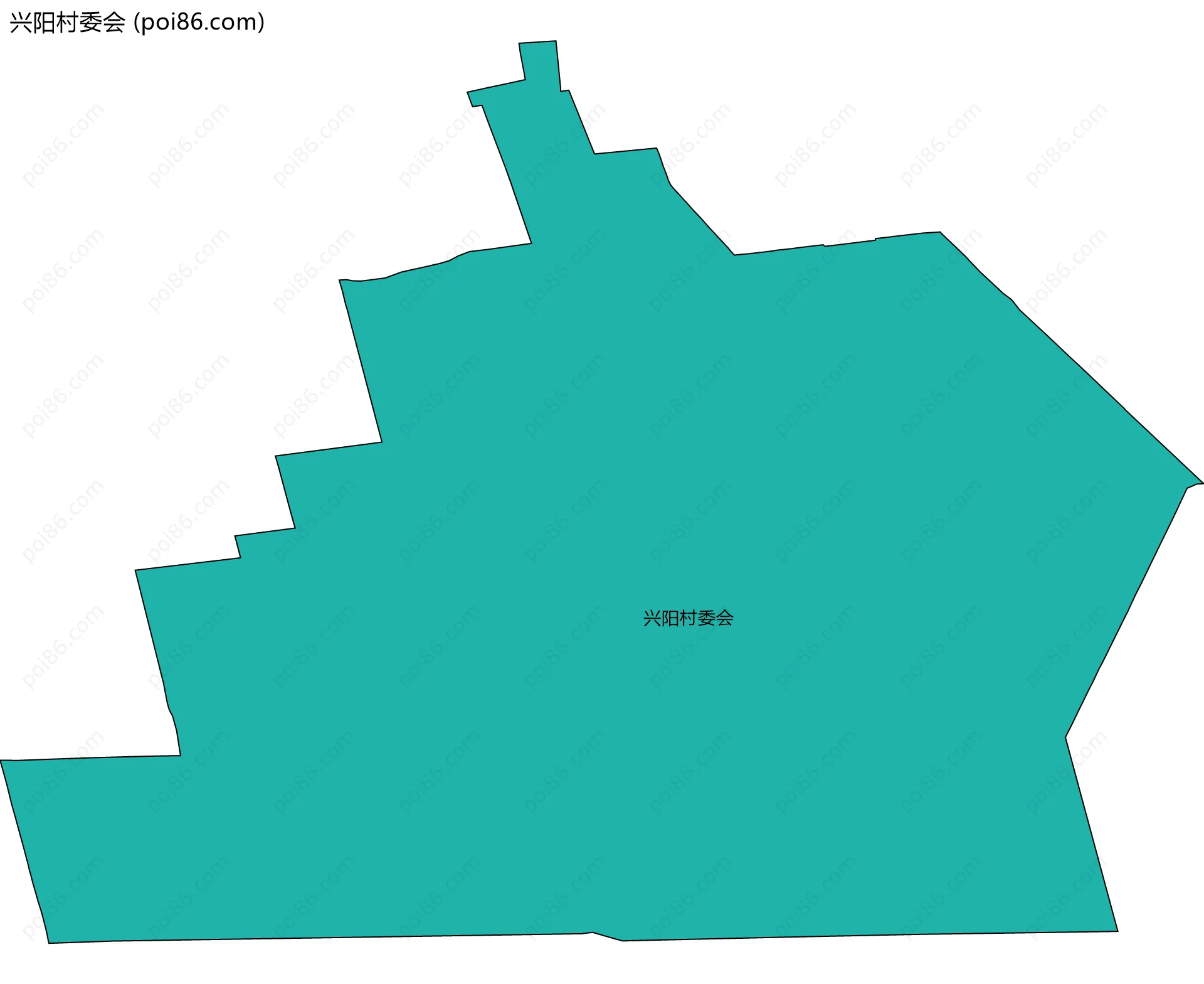 兴阳村委会边界地图