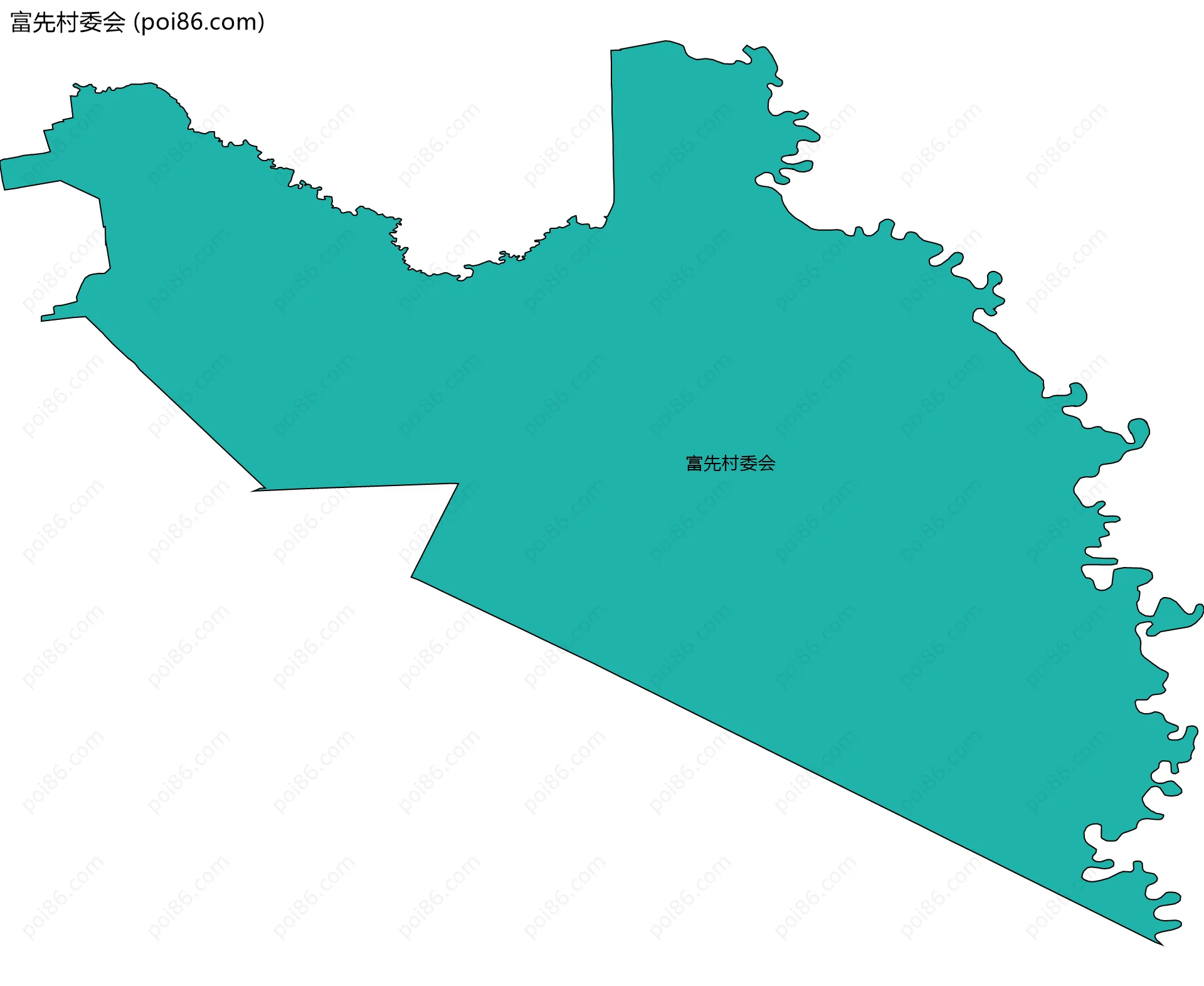 富先村委会边界地图