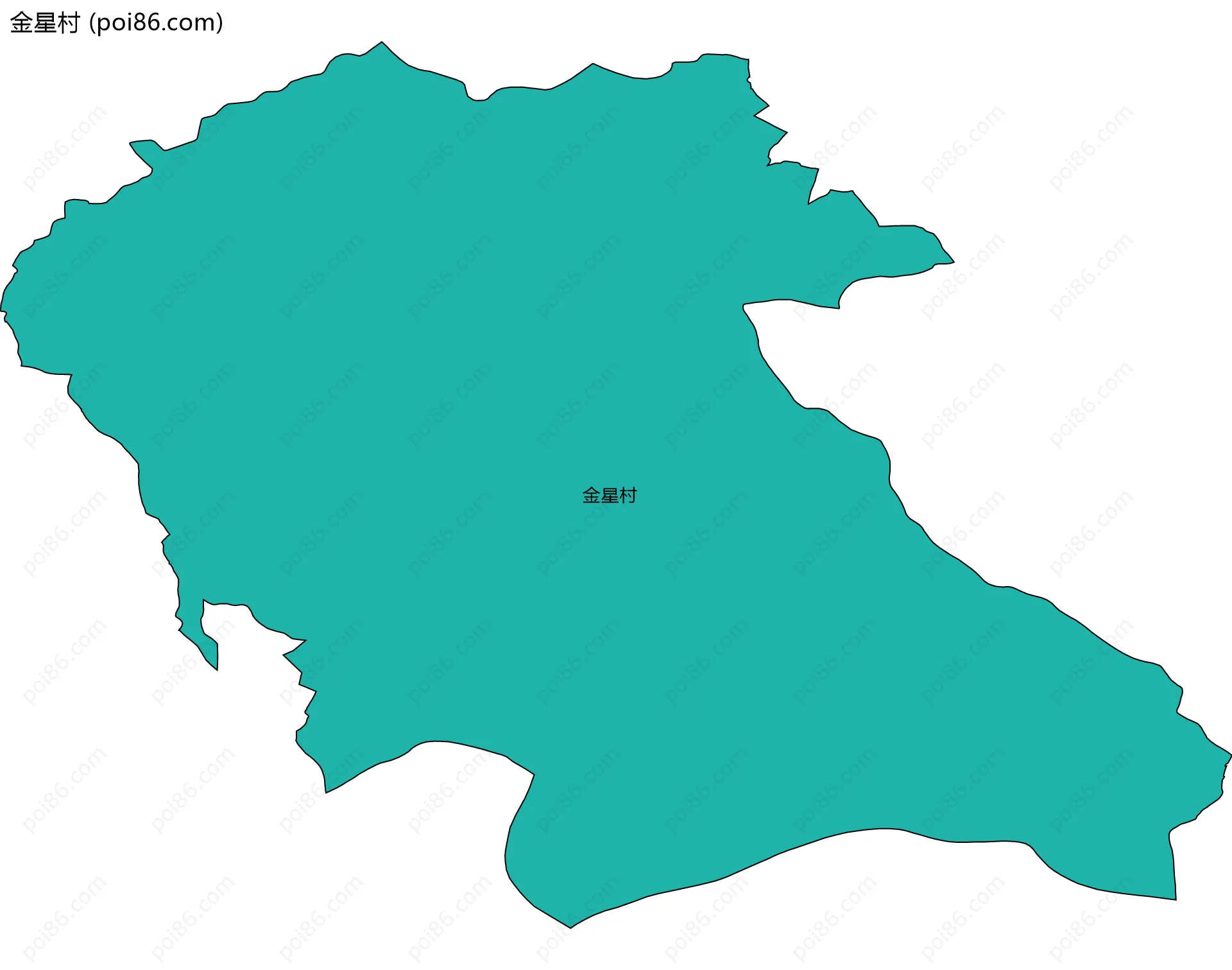 金星村边界地图