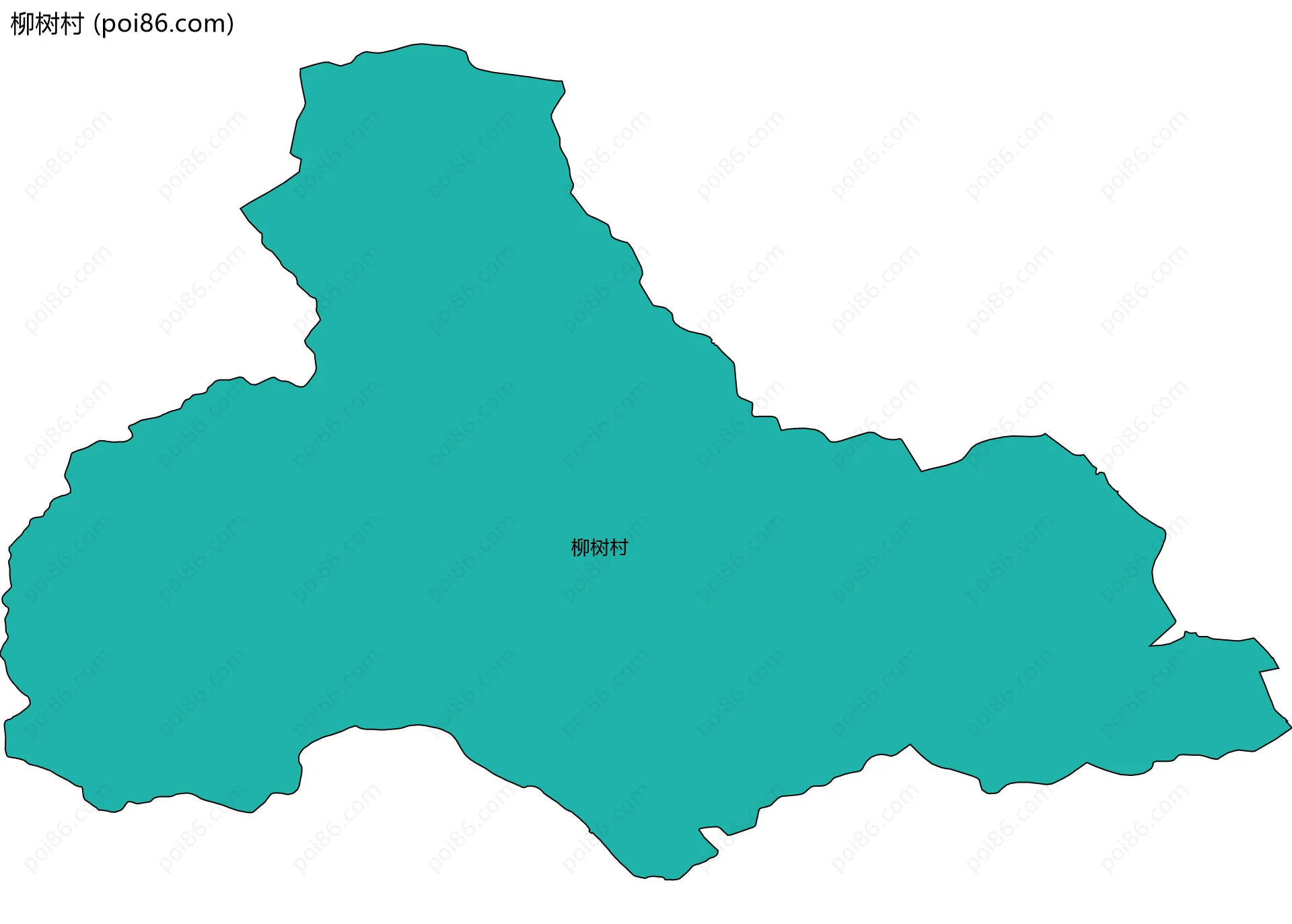柳树村边界地图
