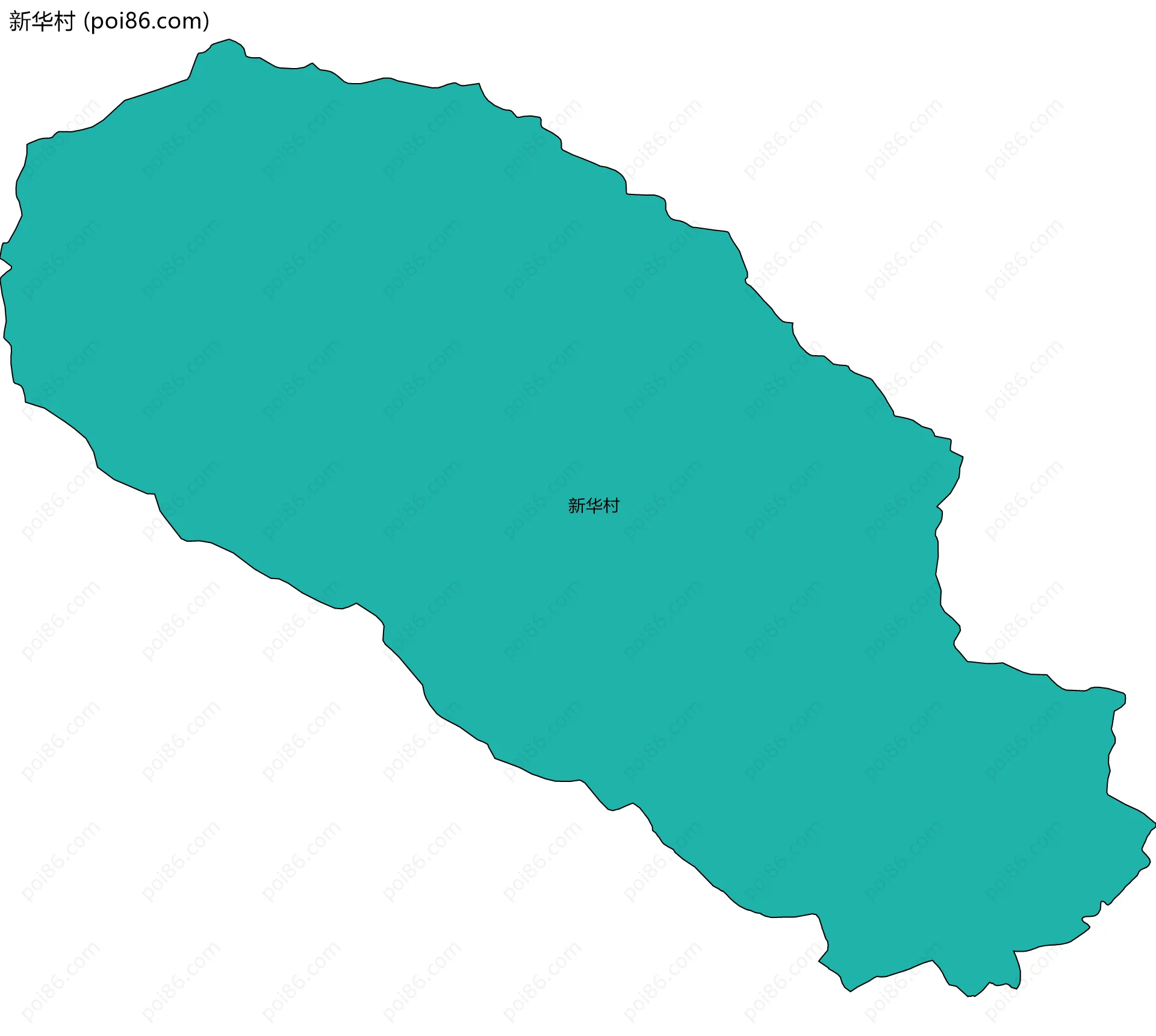 新华村边界地图