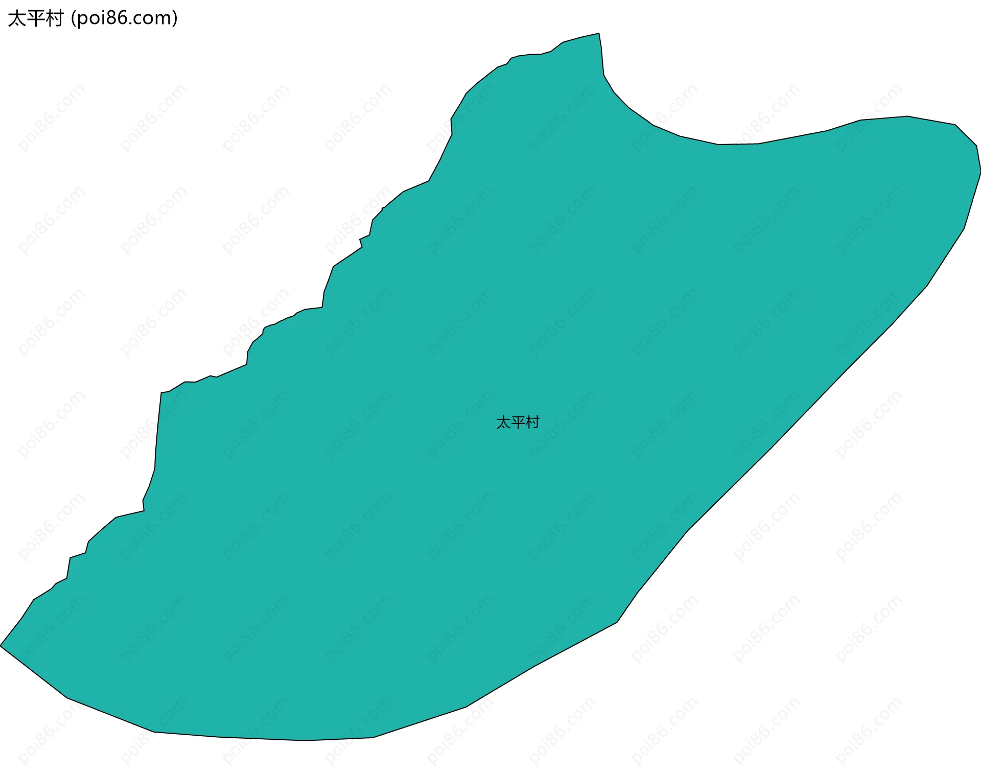 太平村边界地图