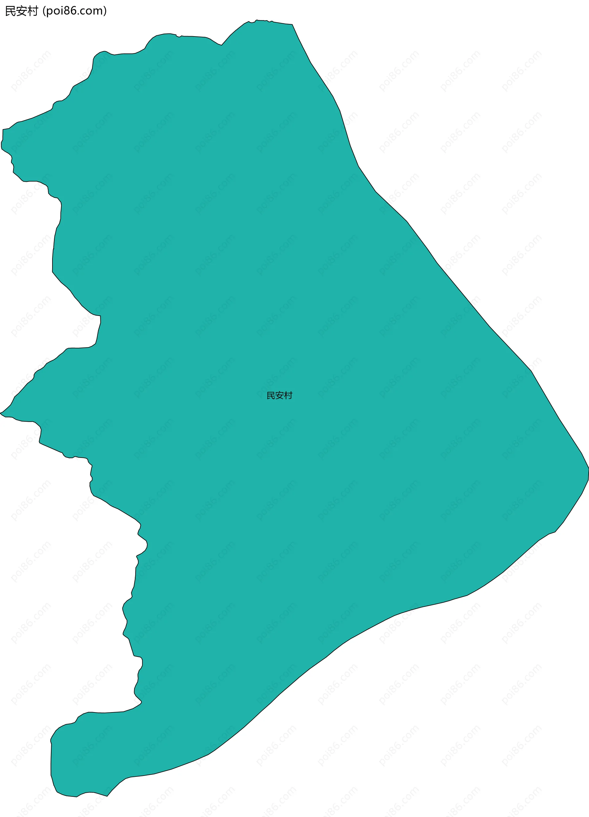 民安村边界地图