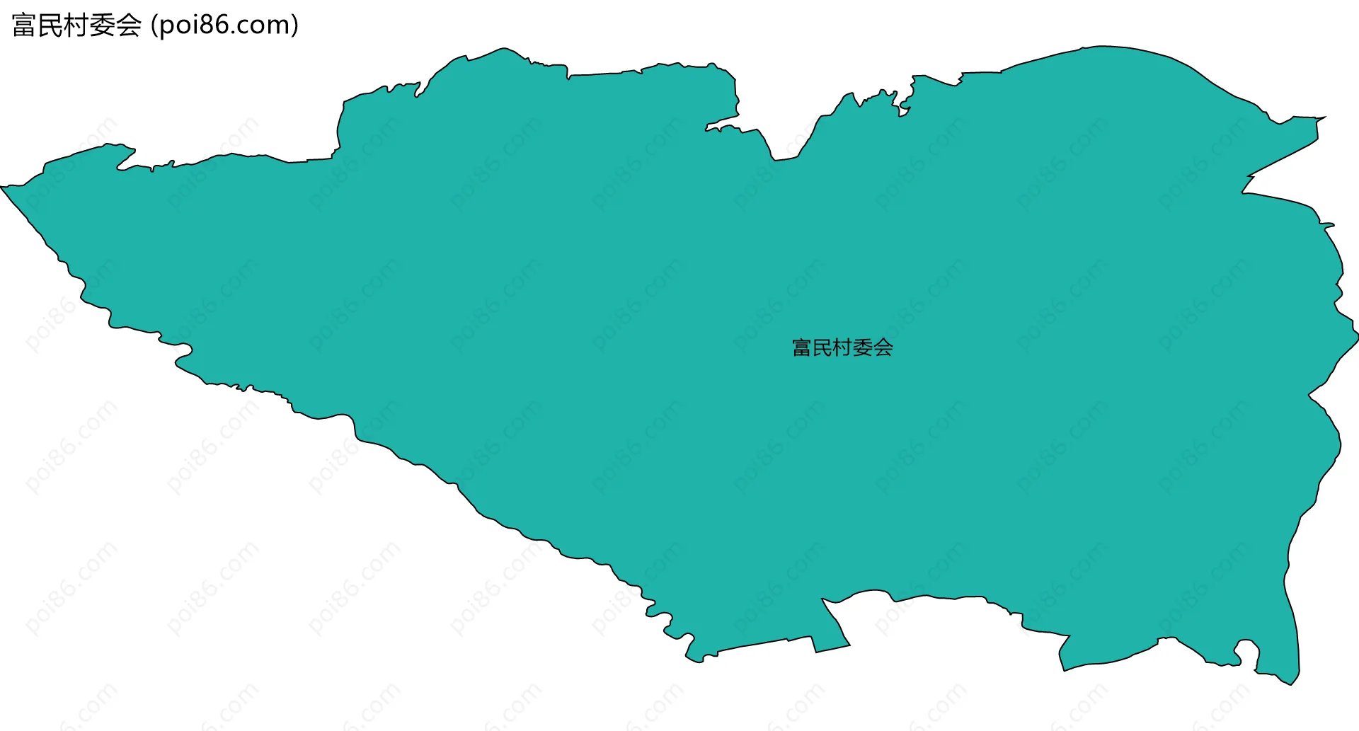 富民村委会边界地图