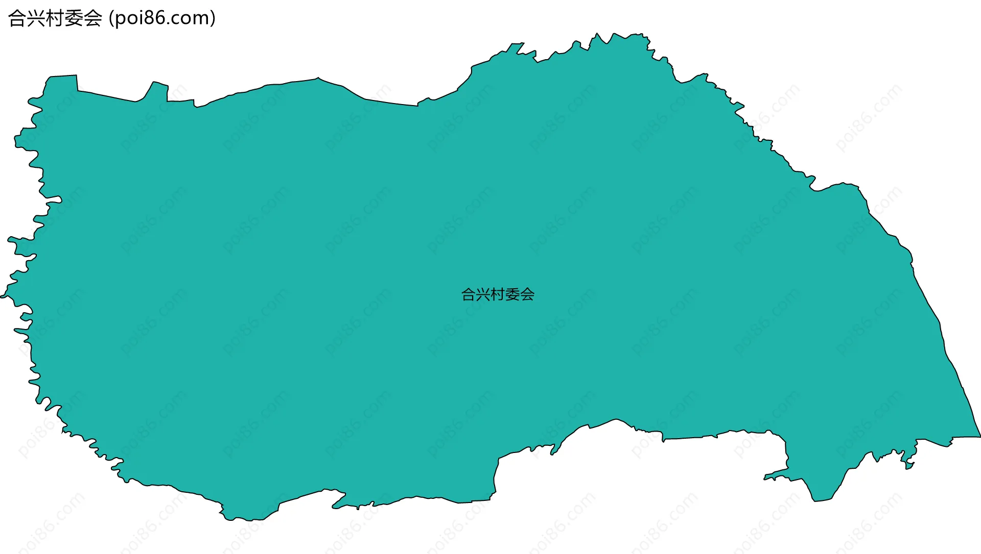 合兴村委会边界地图