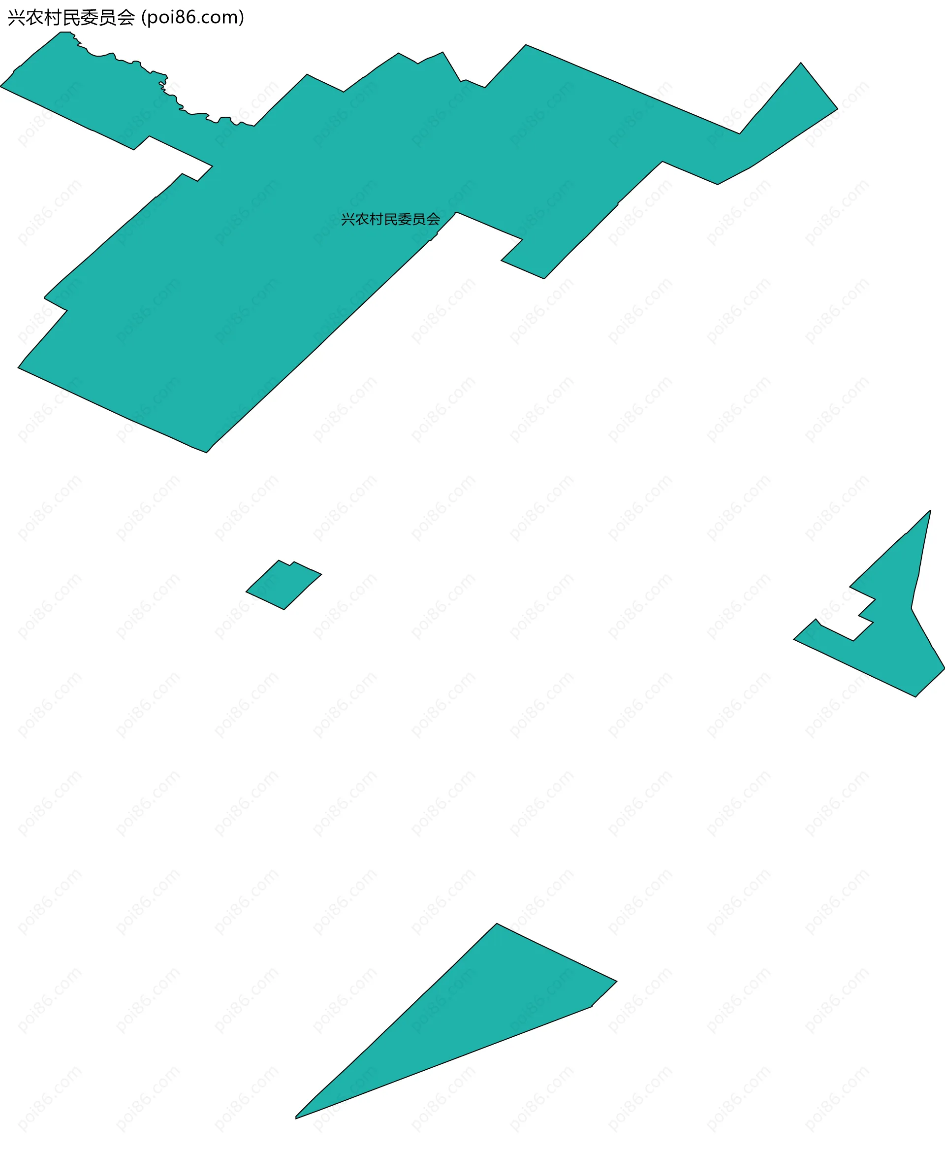 兴农村民委员会边界地图