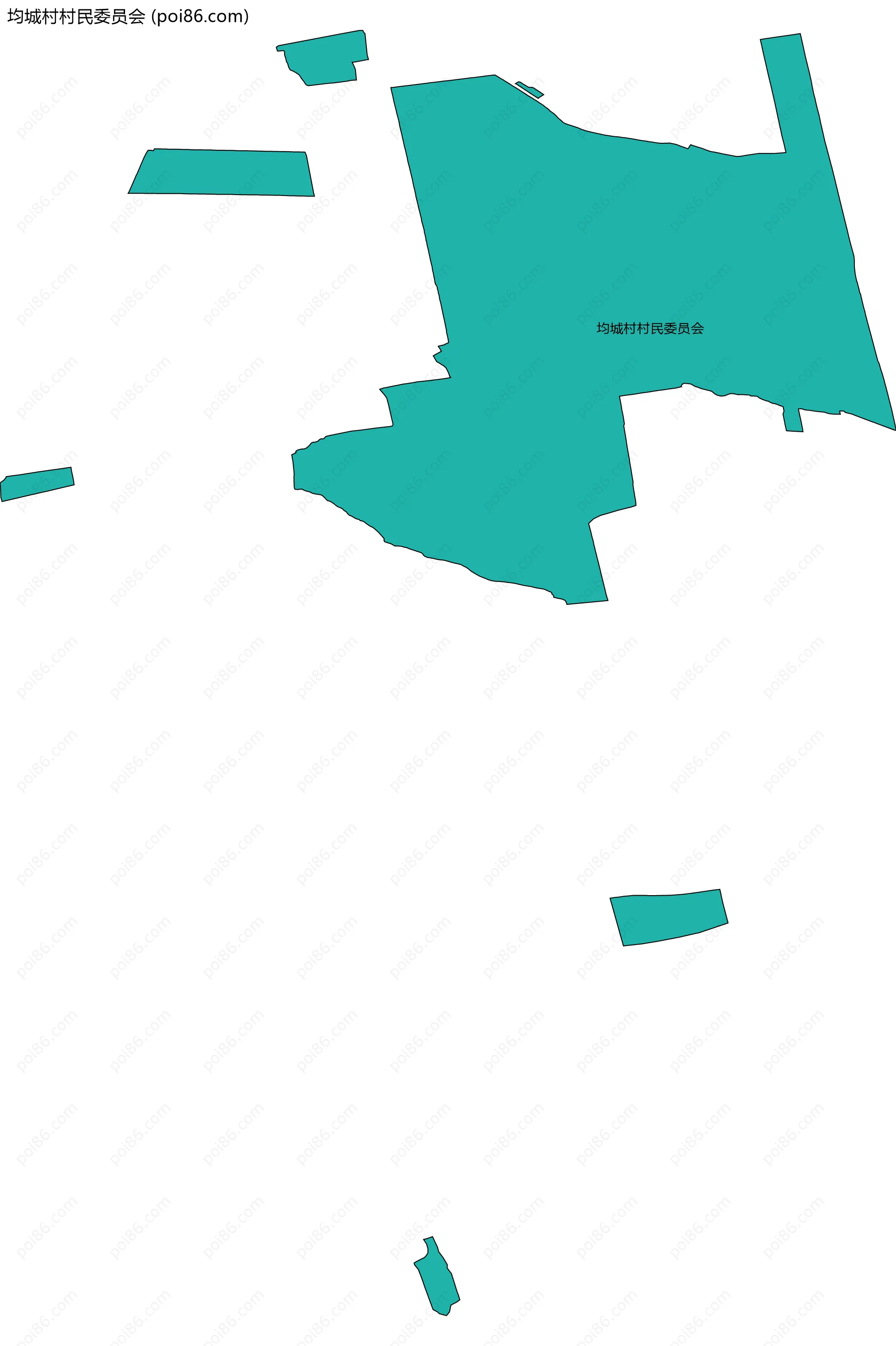 均城村村民委员会边界地图