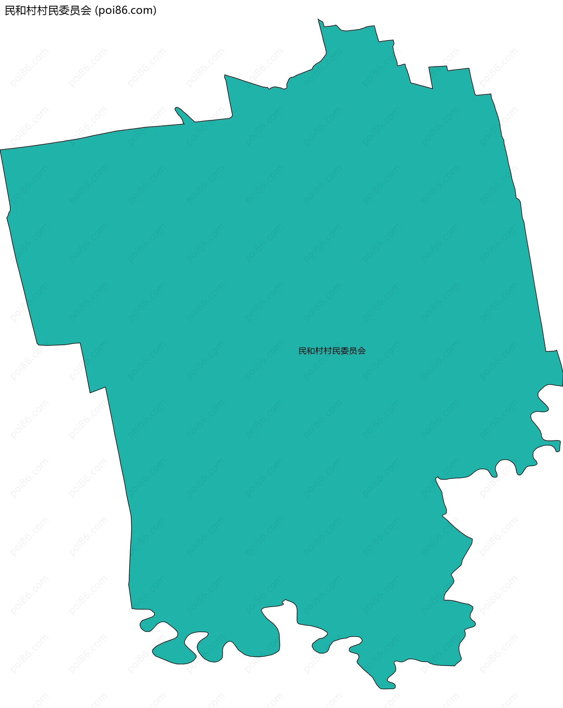 民和村村民委员会边界地图