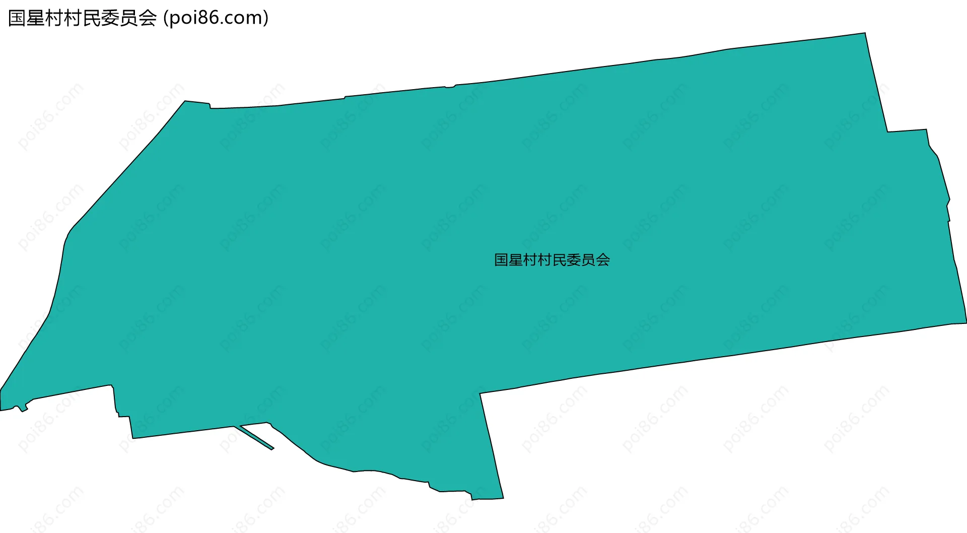 国星村村民委员会边界地图