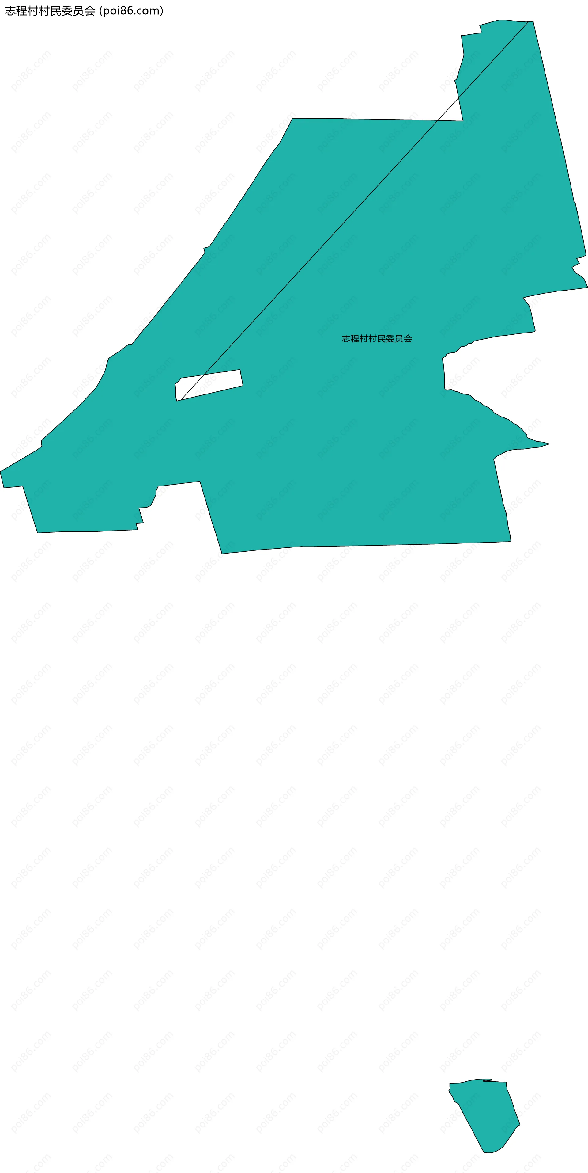 志程村村民委员会边界地图