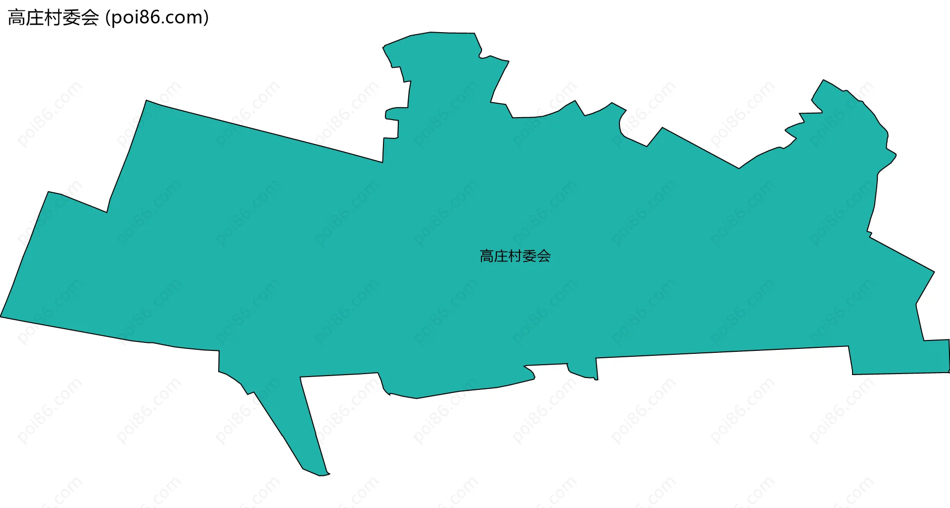高庄村委会边界地图