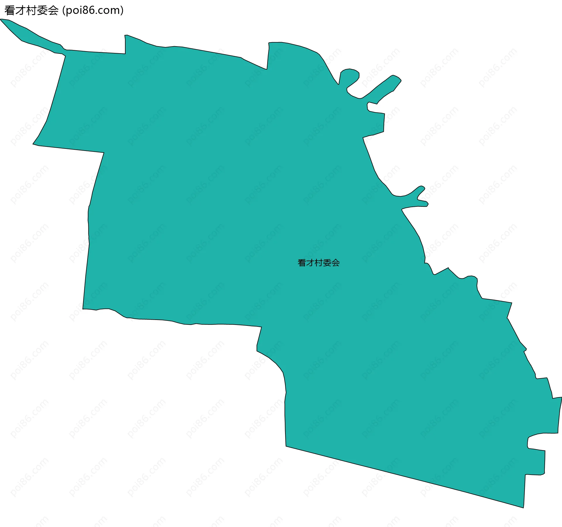 看才村委会边界地图