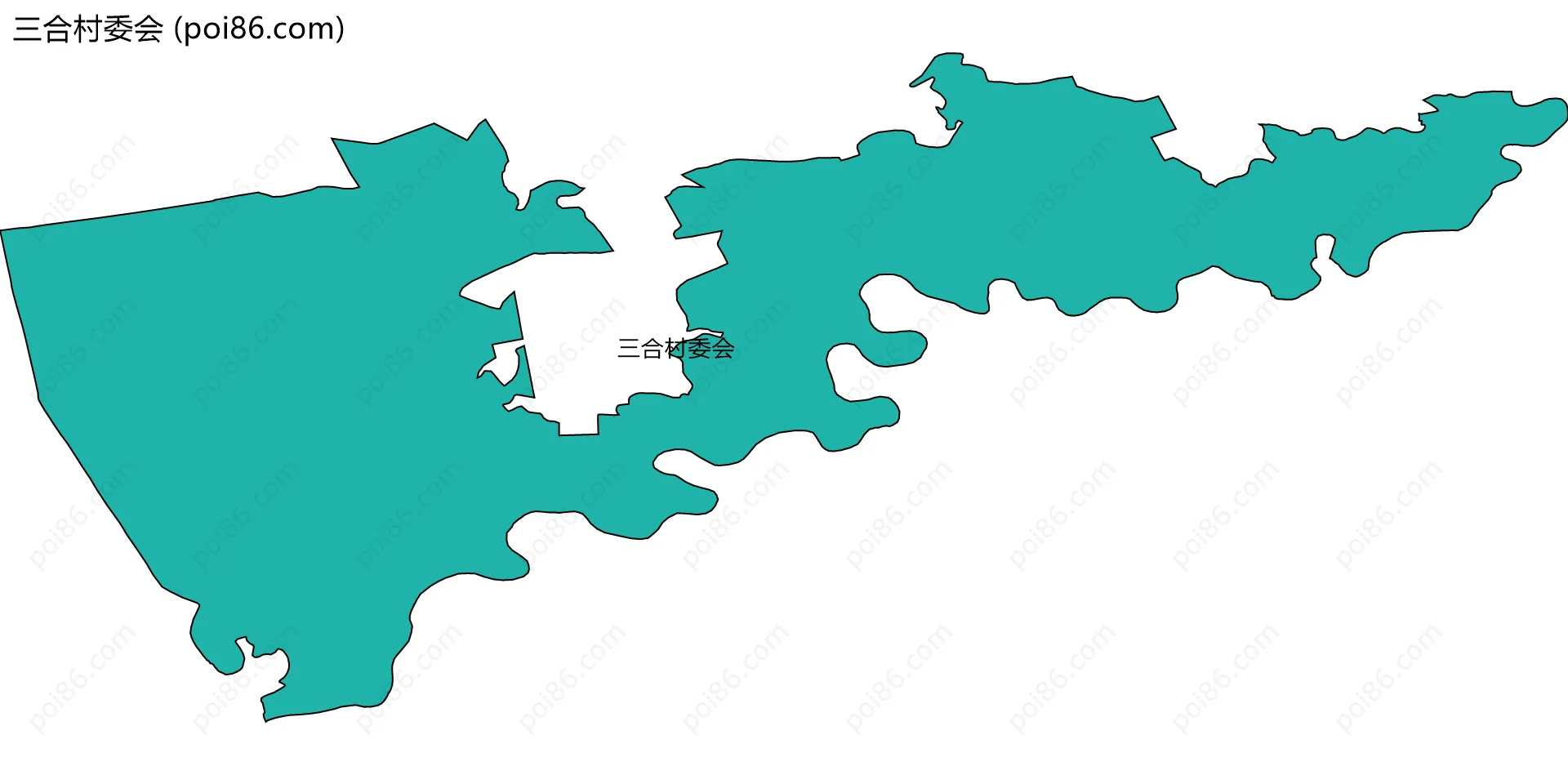 三合村委会边界地图