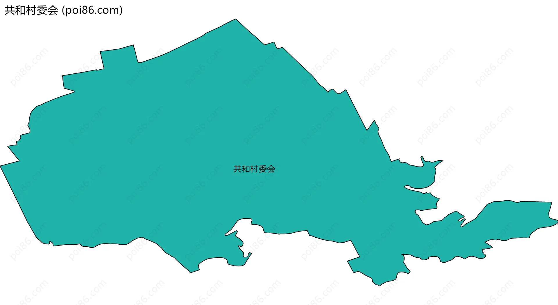 共和村委会边界地图