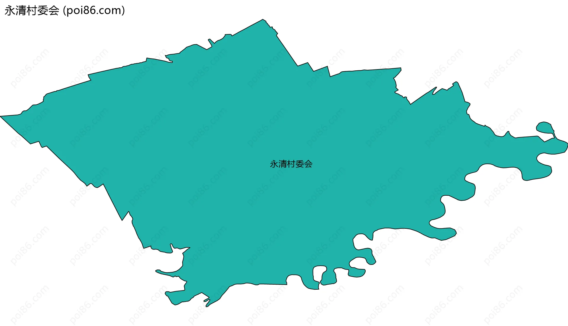永清村委会边界地图